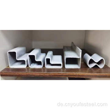Speziell geformtes Stahlrohr